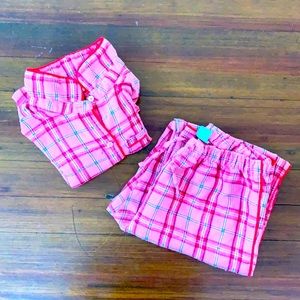 cute plaid pj set